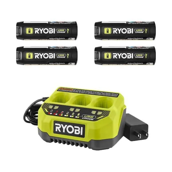 41% Off RYOBI USB Lithium Starter Kit and Battery Deal