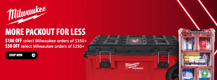 Save Up To $100 On Milwaukee PACKOUT Orders Now