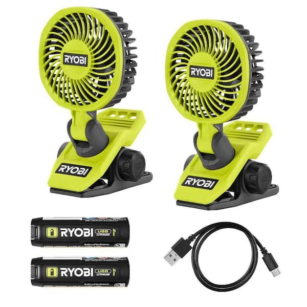 Today Only Save 47% on RYOBI USB Lithium Clamp Fan 2 Pack 🌬️