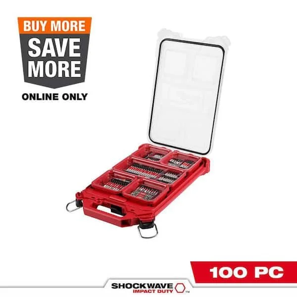 Today Only Save 50% on Milwaukee 100 Piece Bit Set 🛠️