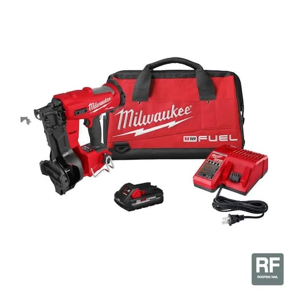 Today Only Save $150 on Milwaukee M18 Roofing Nailer Kit 🏠