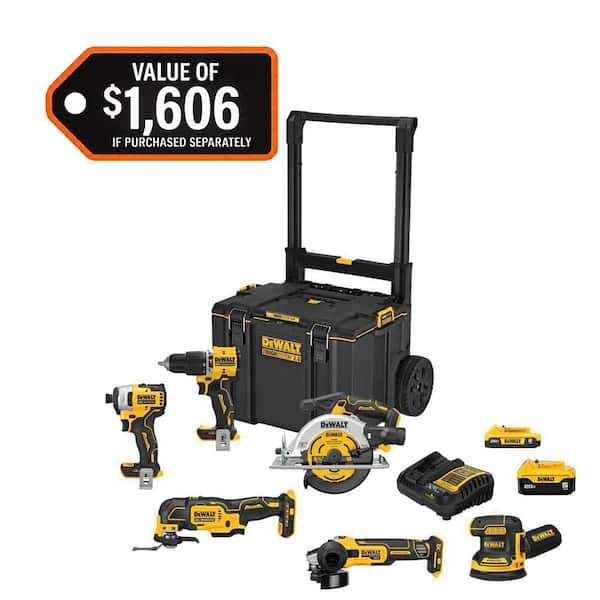 DEWALT 20 Volt MAX 6 Tool Cordless Combo Kit $549 Deal