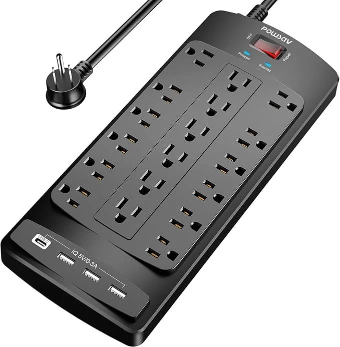 Save 40% 18 Outlet Surge Protector Deal