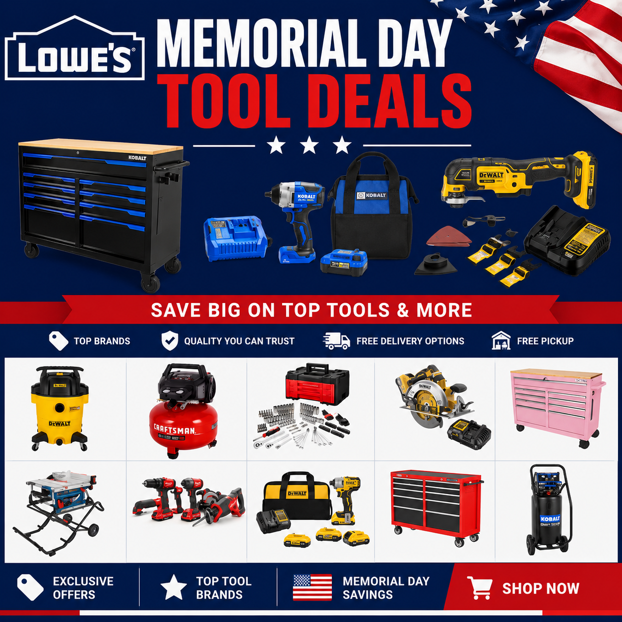 Lowe's Memorial Day Tool Deals Save Limited Time 🛠️
