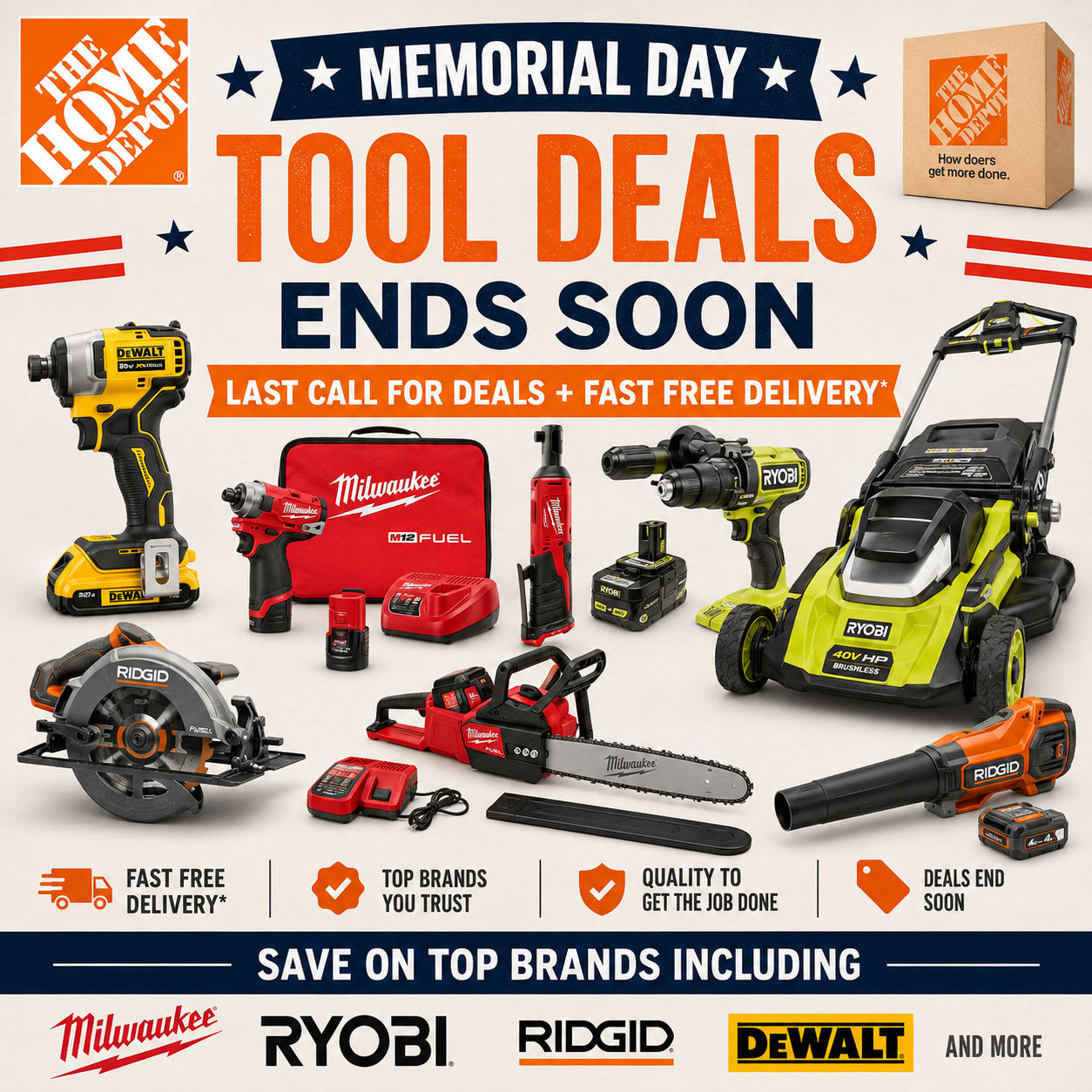 Home Depot Memorial Day Tool Deals Save Up to 45% 🛠️