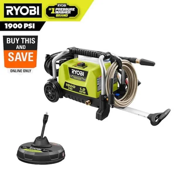 Today Only RYOBI 1900 PSI Pressure Washer Save