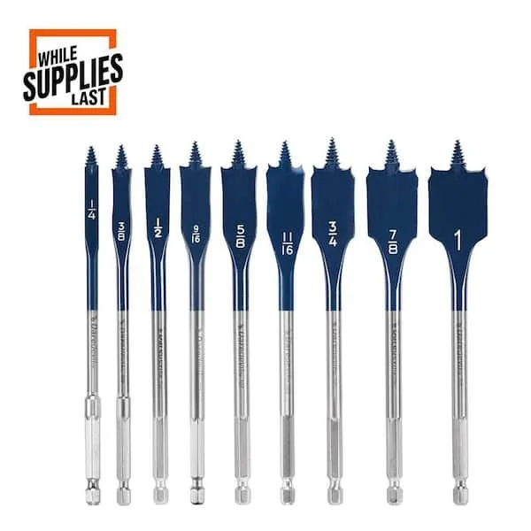 Save 50% on Bosch Daredevil 9 Piece Spade Bit Set
