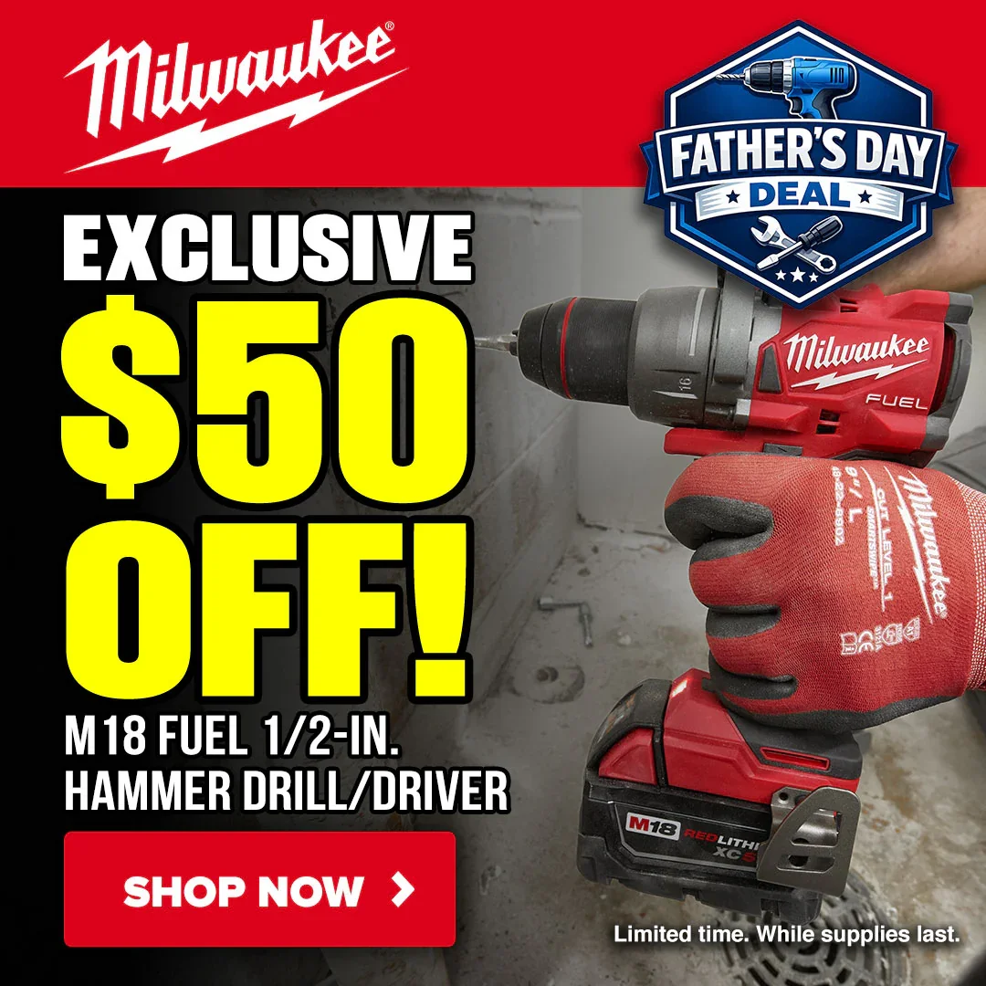 Milwaukee M18 FUEL Hammer Drill Deal: Save $50