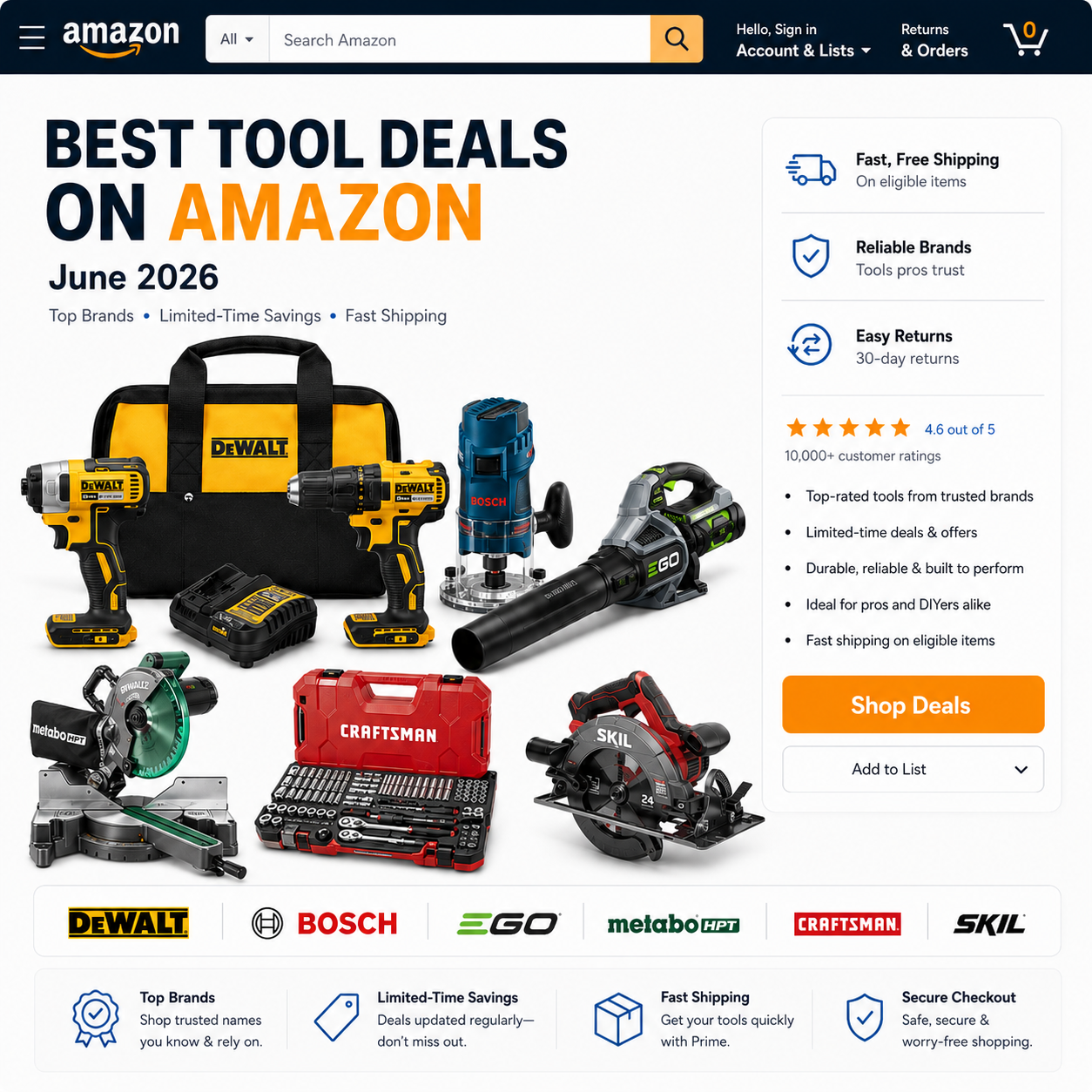 Best Amazon Tool Deals: Updated June 2026