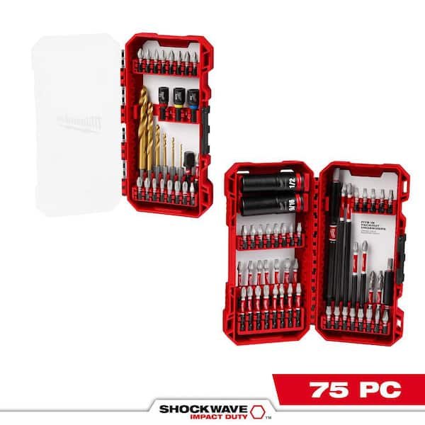 Milwaukee SHOCKWAVE 75 Piece Bit Set: Save 29% Deal
