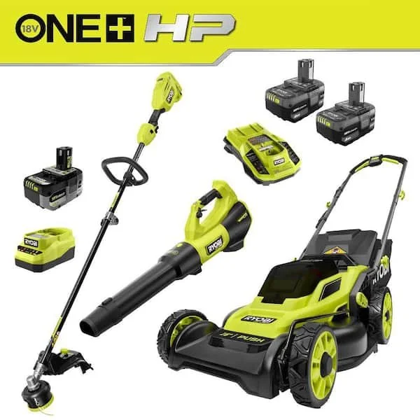 Today Only: RYOBI 18V Mower + Trimmer + Blower Save $149