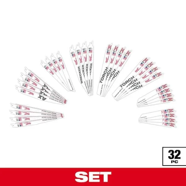 47% Off Milwaukee SAWZALL 32 Piece Reciprocating Blade Set