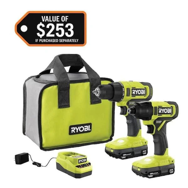 34% Off RYOBI 18V Drill Kit Deal $99 Limited Time