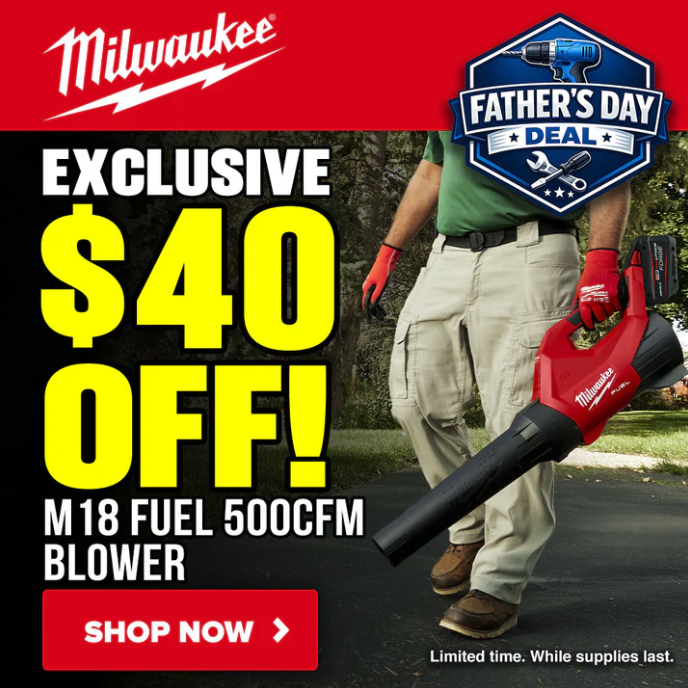 Milwaukee M18 FUEL 500 CFM Blower Save $40 Deal
