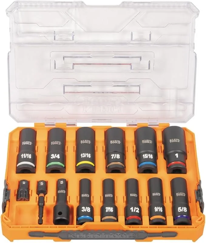 Klein KNECT 14 Pc Deep Well Impact Socket Set 25% Off