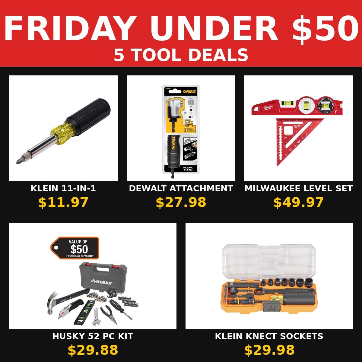 Friday Under $50: 5 Tool Deals Worth Grabbing Today