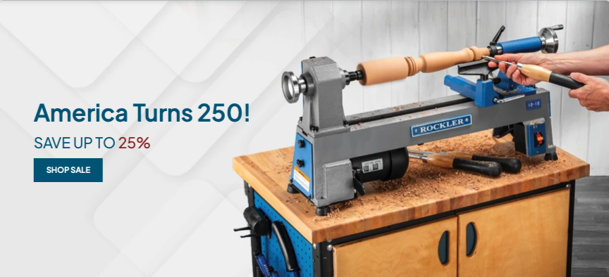 Rockler America Turns 250 Sale: Save Up to 25% Now
