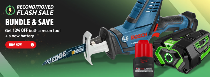 Save 12% on Reconditioned Tools at Acme