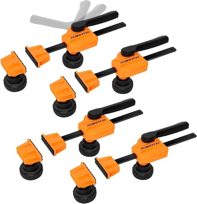 Save 16% on Powertec Bench Dog Clamps 4 Pack