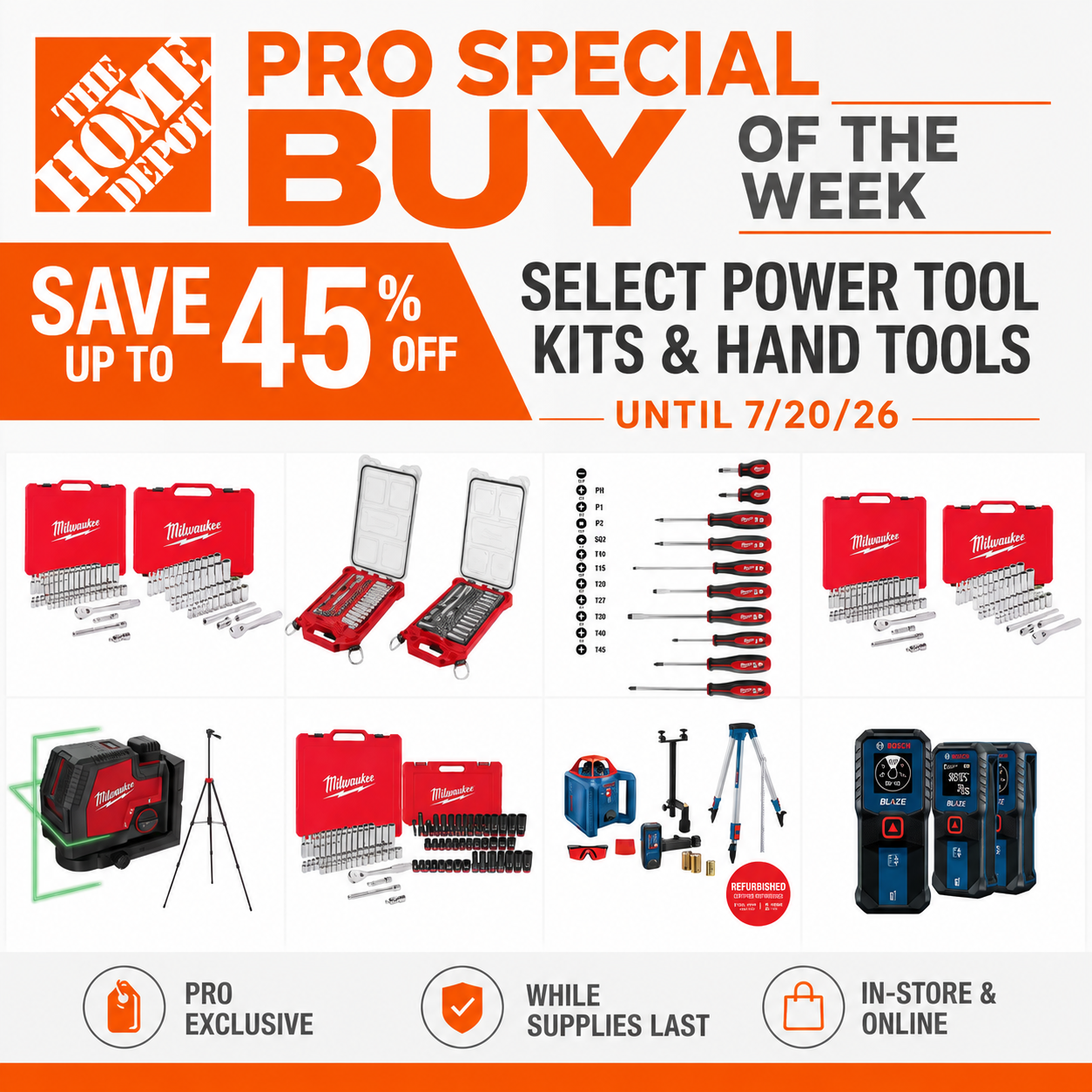 Save Up to 45% Off Home Depot Pro Special Buys of the Week