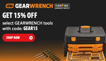 Today Only Save 15% on GEARWRENCH With Code GEAR15