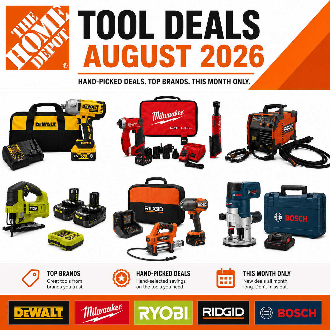 Best Deals at The Home Depot: August 2026