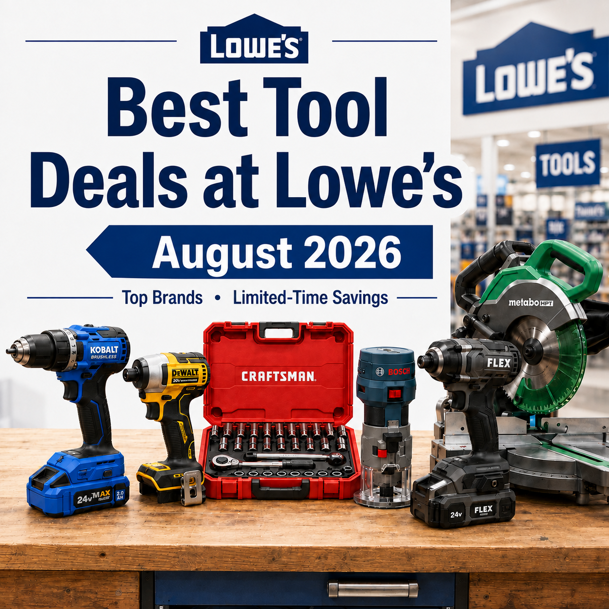 Best Lowe's Tool Deals: August 2026