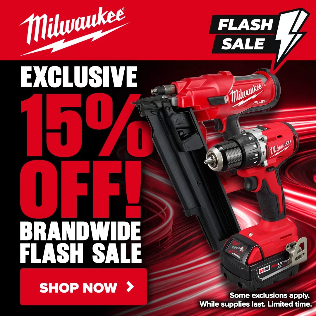 15% Off Milwaukee M12 and M18 Tools, Limited Time