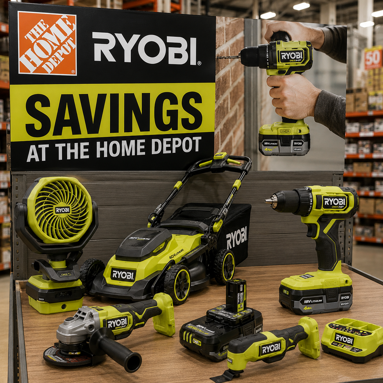 RYOBI Savings at The Home Depot