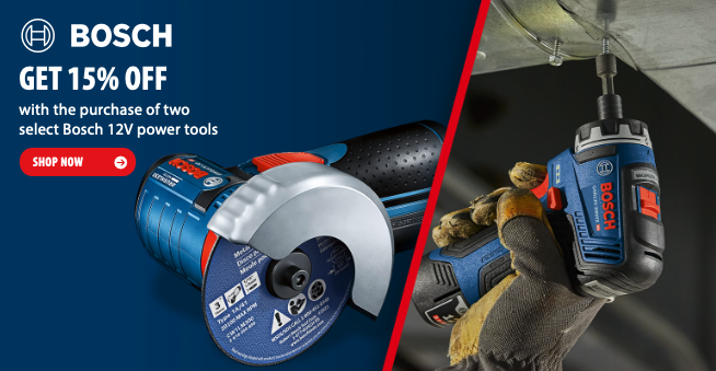 Bosch Deal: Save 15% on Two Select 12V Power Tools