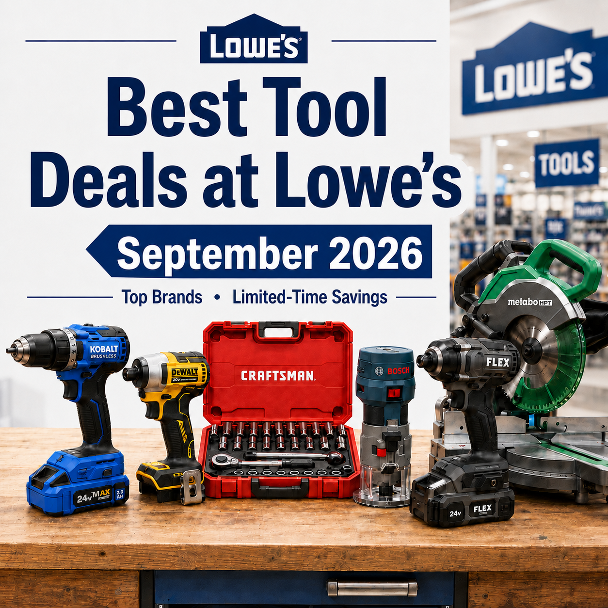 Best Lowe's Tool Deals: September 2026