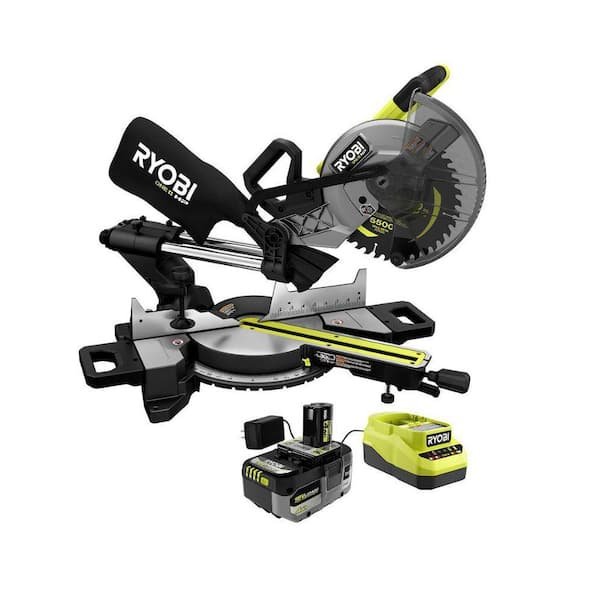 Today Only RYOBI 18V 10 In Miter Saw Kit Save $100