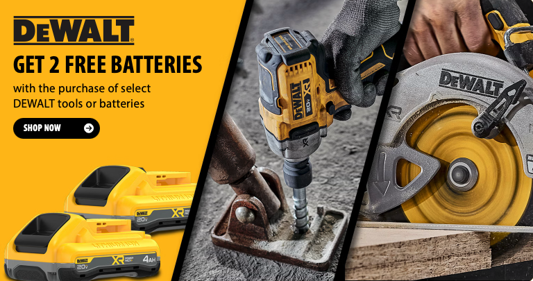 Free DEWALT 4Ah PowerStack Battery 2 Pack Deal • Limited Time