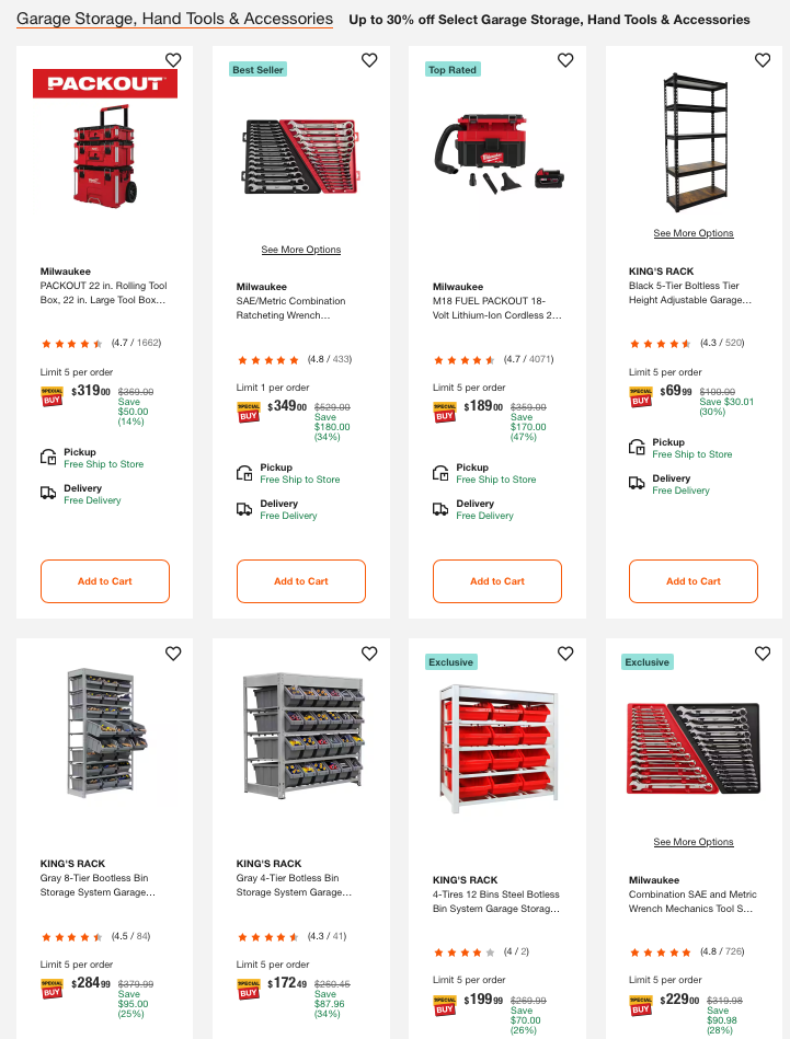 Today Only: Save Up to 30% on Garage Storage and More