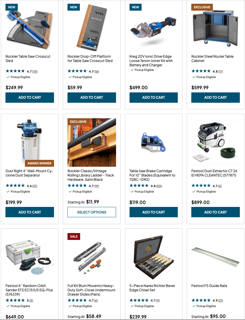 Rockler Free Shipping Deal on $99+ Orders With FREE99