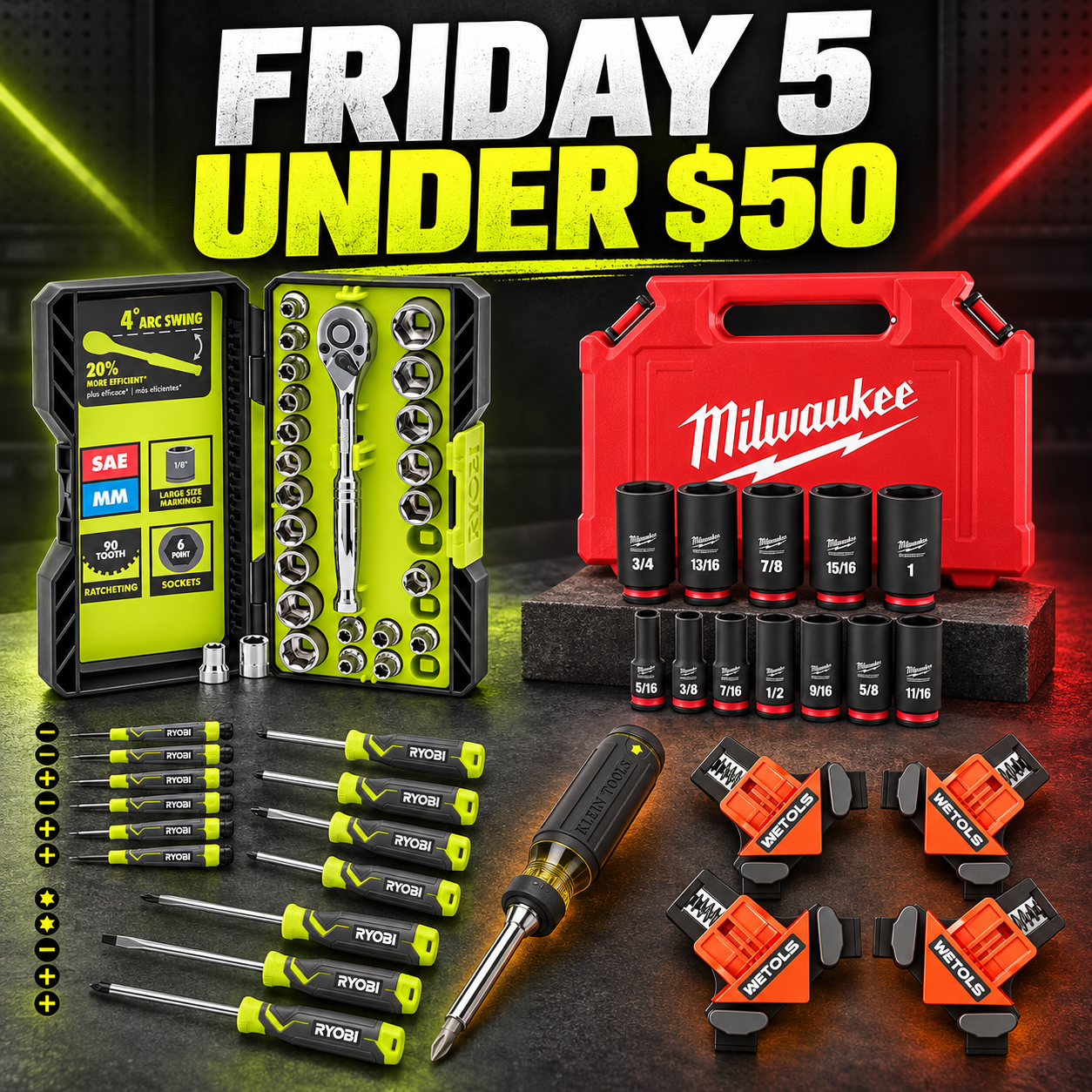 Friday 5 Under $50: Save Up to 41% on Tool Deals