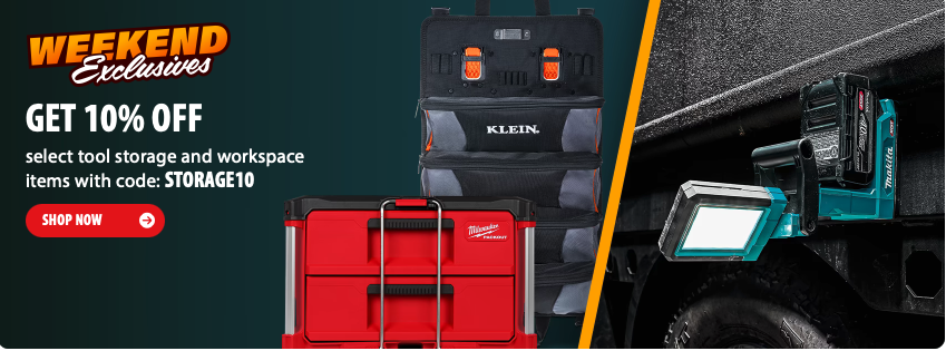 Save 10% on Tool Storage from Milwaukee PACKOUT, DeWALT and more