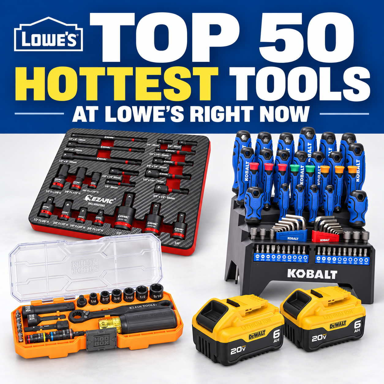 Save on the Top 50 Hottest Tools at Lowe's Right Now