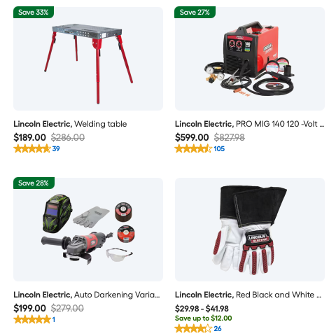 Today Only Up to 33% Off Lincoln Welders and Equipment