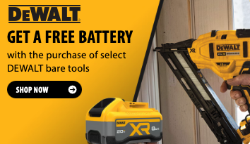 Get a Free DEWALT 20V 8Ah Battery With Select Bare Tools
