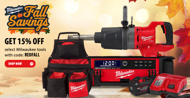 Milwaukee Deal: Save 15% With Code REDFALL at Acme Tools