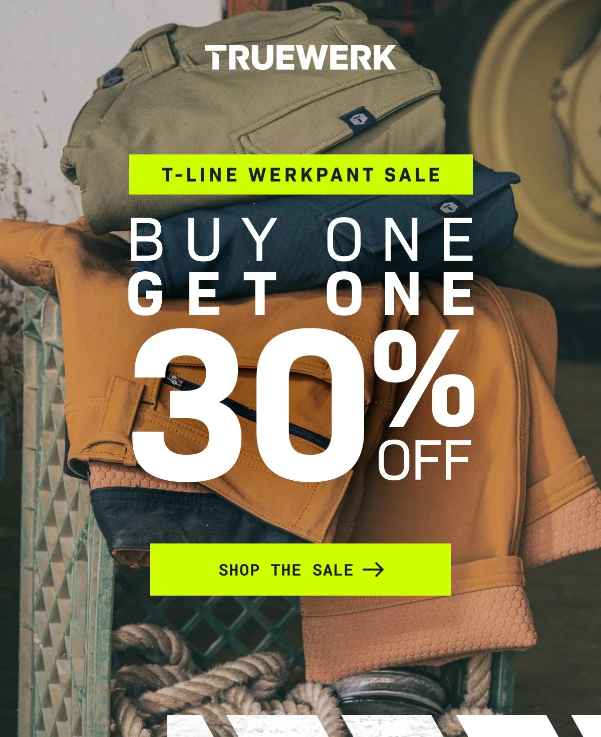 TrueWerk Buy One Get One 30% Off Workwear Deal