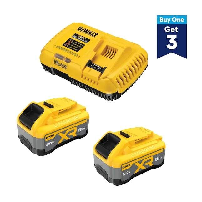DEWALT 20V 8Ah 2 Pack Deal: Get 3 Free Tools