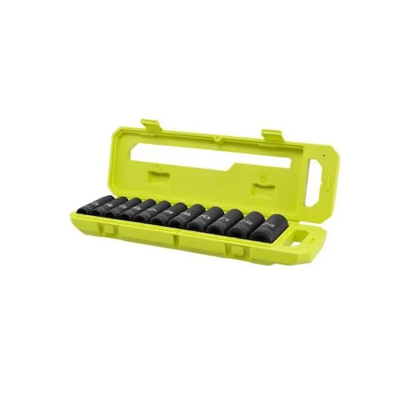 44% Off RYOBI 1/2 Inch Deep Impact Socket Set, Now $24.97