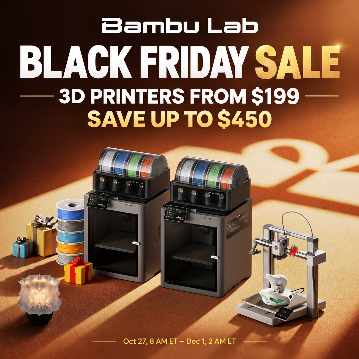 Bambu Lab Black Friday Sale: Up to $450 Off 3D Printers