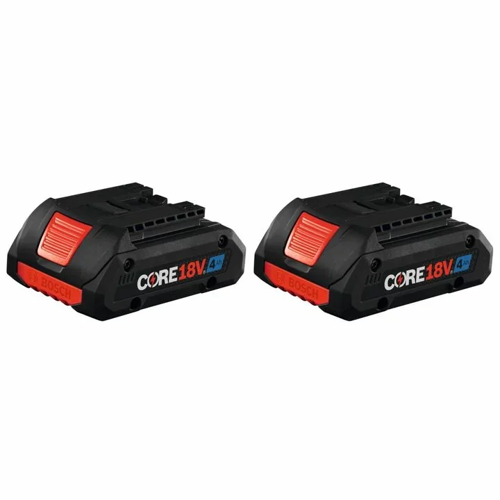 53% Off Bosch CORE18V 4Ah Battery 2 Pack, Now $99