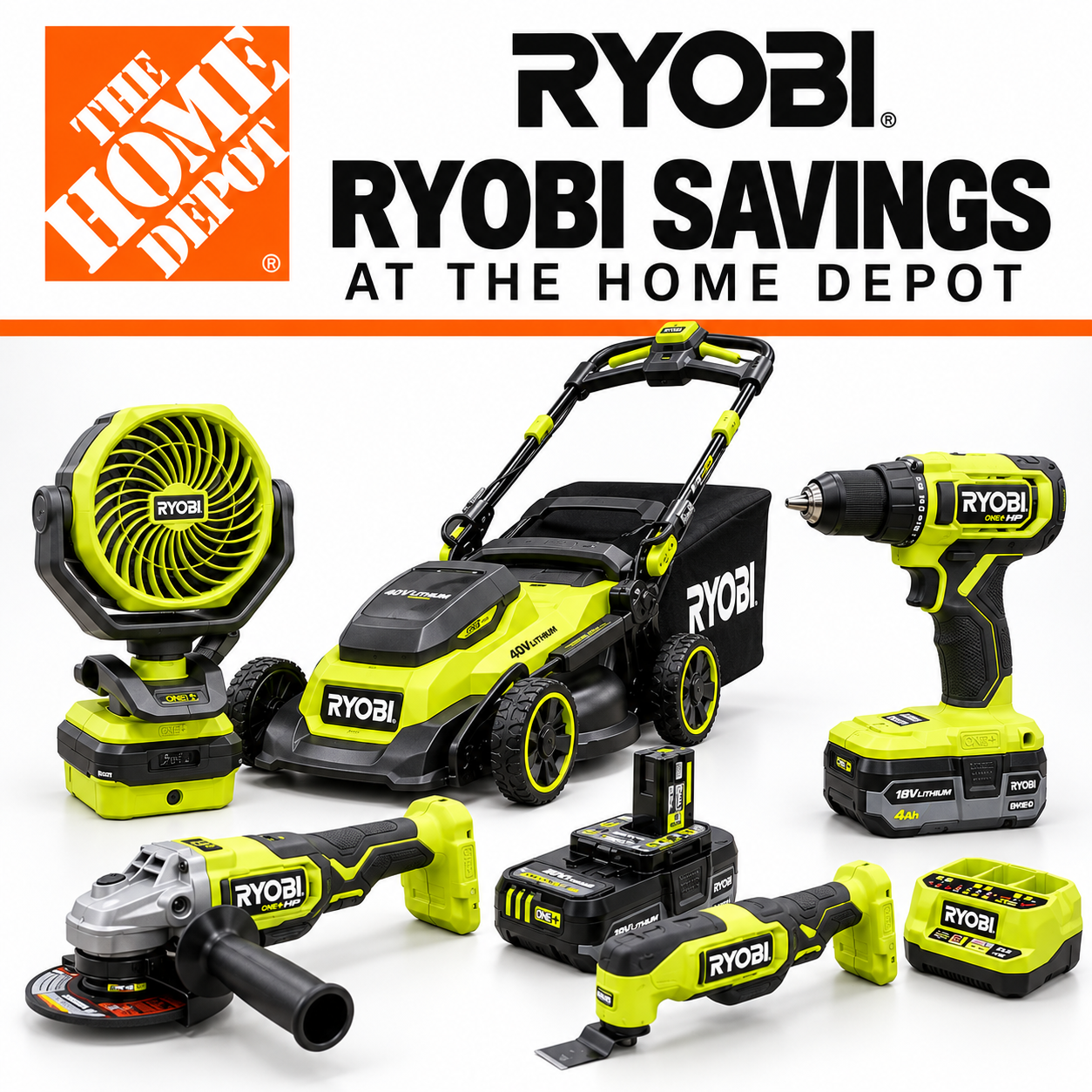 RYOBI Savings at The Home Depot