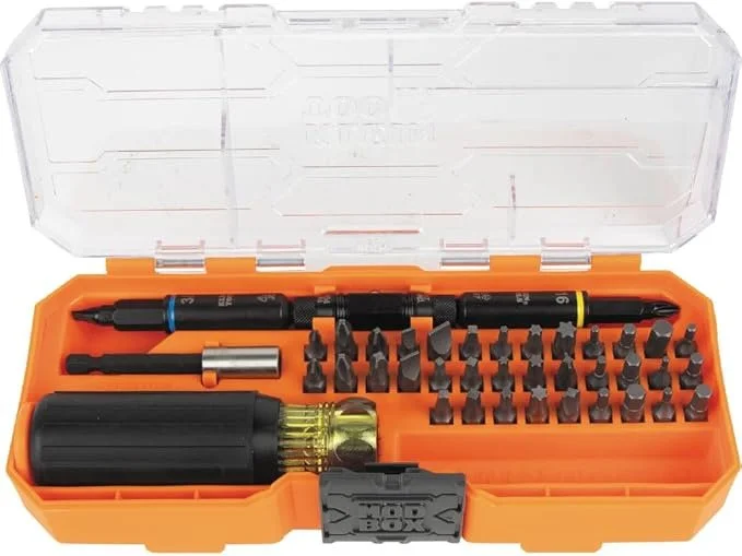 Klein Tools 32501HD KNECT 46 Piece Impact Rated Multi Bit Screwdriver and Nut Driver Set with MODbox case on sale for $27.98 on Amazon