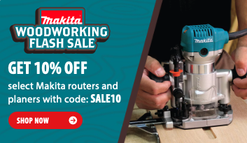 Makita routers and planers on sale at Acme Tools with promo code SALE10 for 10% off
