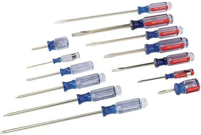 CRAFTSMAN 14 Piece Screwdriver Set model CMHT65045 showing assorted slotted and Phillips screwdrivers